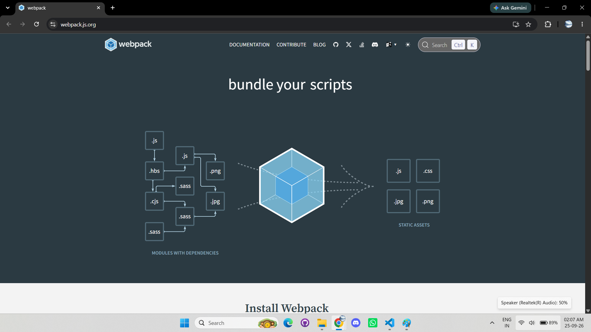 webpack.js.org website