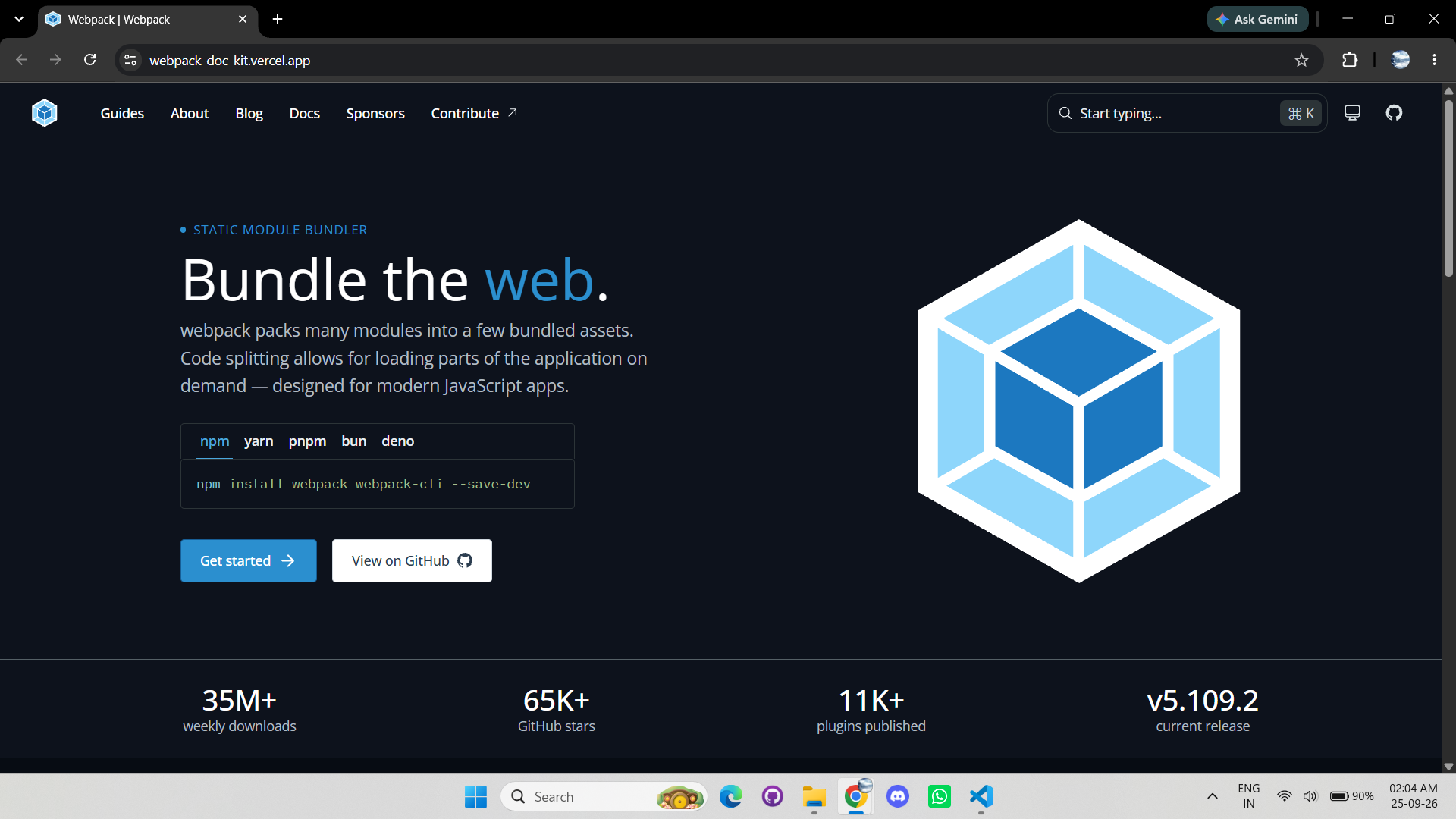 Webpack Doc Kit website